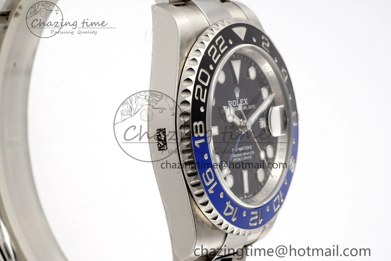 1218 Sleek GMT-Master II 126710 BLNR Blue Black Ceramic Clean Factory Best Edition on Oyster Bracelet DD3285 CHS 1990
